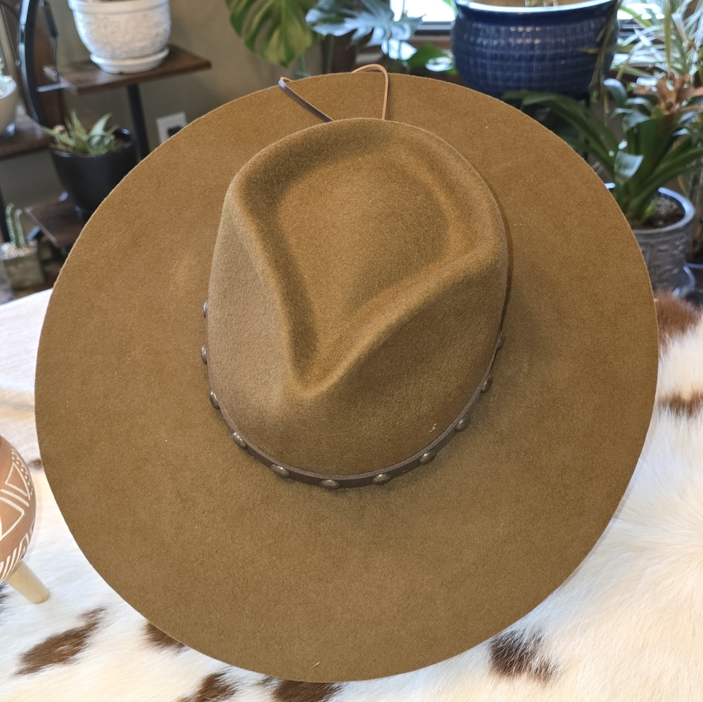 Idyllwind Brown Cowboy Hat With Leather Studed Band